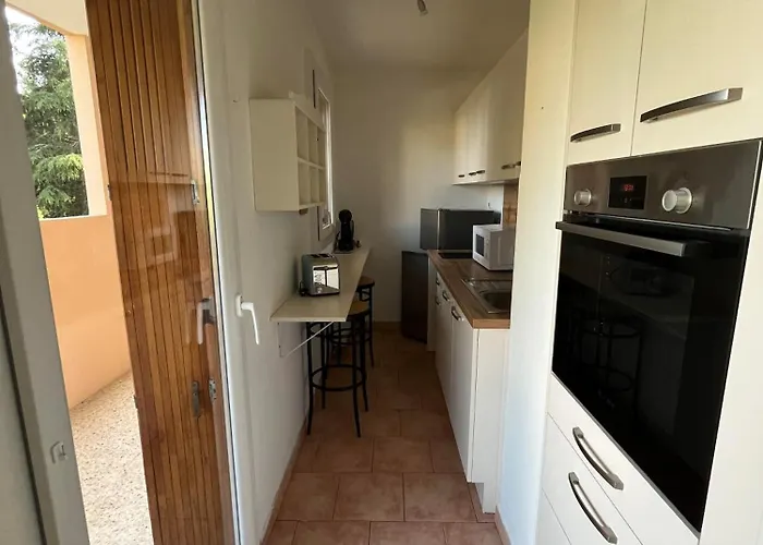 Apartment T2 Avec Terrasse & Parking A 5 Min Du Centre, 10 Min Des Plages Hyeres